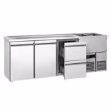 Banco Spillatura Birra PREMIUM - 2500x700mm - 2 Porte & 2 Cassetti