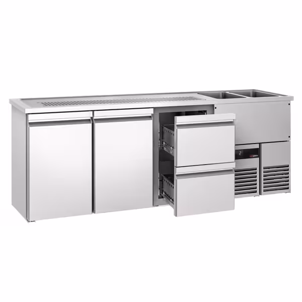 Bierkoeling PREMIUM - 2500x700mm - 2 deuren & 2 laden