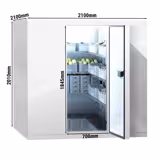 Commercial Walk-In Cold Room - 2100x2100mm - 6,90m³ (6900L)