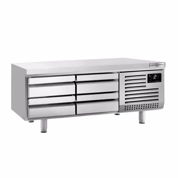 Horeca koelonderbouw PREMIUM PLUS - +2°C tot +8°C - 1400mm - 4 lades - 4x GN 1/1