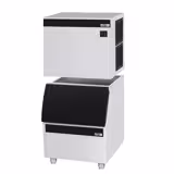 Fabbricatore di ghiaccio - cubetti - 230 kg/24 h - con contenitore per ghiaccio