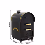 Gaz Four à pommes de terre Kumpir - commandes mécaniques - 4,9kW - 500x950x700mm - avec 2 tiroirs