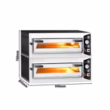 (2 pezzi) Forno elettrico per pizza - 4+4x 35cm - Manuale