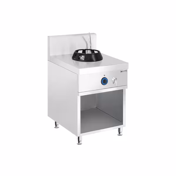 Gas woktafel - 14 kW - 1 brander - incl. 1 kraan