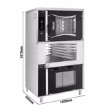 Bäckerei-Elektro-Kombidämpfer - Digital - 6x EN 600x400 - inkl. Gärschrank, Gestell & Waschsystem