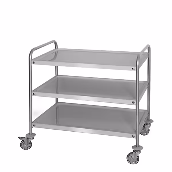 Serveerwagen - 1000x500mm - met 3 opslagruimtes