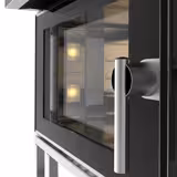 Électrique Four à convection avec injection d’eau - Écran tactile - 5 niveaux 600x400mm - Noir - avec armoire de fermentation intégrée, roulettes - inclus support - sans plaques de four