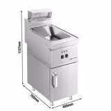 Edelstahl Unterbau - 400mm - 1 Tür