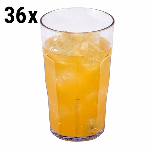 (36 pieces) CAMBRO | Tumbler Laguna – Clear – BPA-free SAN Plastic – Stackable – 650 ml