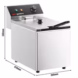 Elektrische friteuse - 8 liter - 3,25 kW
