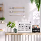 Machine expresso professionnelle à porte-filtre - 2 groupes - électronique - incl. système de pré-infusion & 1 tuyau de vapeur