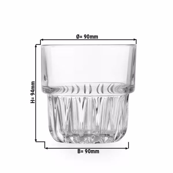 (12 stuks) drinkglas - EVEREST - 355 ml - CE-gemarkeerd op 355 ml