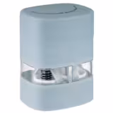 (6 stuks) 2-in-1 zout- & pepermolen - BOOGIE - Kunststof - Hoogte: 80mm - Blauw