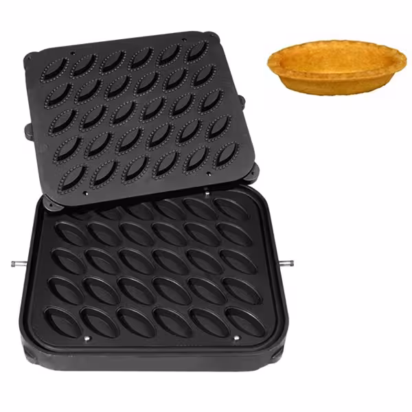 Platen voor tartelette-machine TMPIC - vorm: 30x ovaal - 67x34mm
