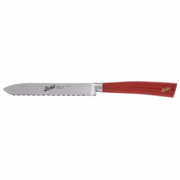 BERKEL | Elegance Utility Knife – 12 cm - Red Resin Handle