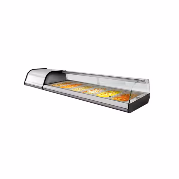 واجهة عرض تاباس مبردة PREMIUM PLUS مع إضاءة LED - 1268x410mm - 4x GN 1/3