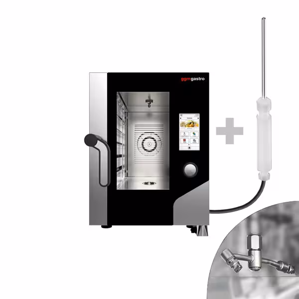 Kombidämpfer KOMPAKT - Touch - 6x GN 1/1 - inkl. Waschsystem & Temperaturfühler