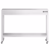 Edelstahl Arbeitstisch PREMIUM - 1000x700mm - mit Grundboden & Rollen