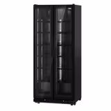 Vitrine réfrigérée à boissons - 900mm - 898 L - porte vitrée sans cadre - 2 portes vitrées - éclairage LED - affichage digital de la température - Noir - 0 à +7 °C