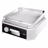 Plancha de asar eléctrica - 2,5 kW - Ranurada