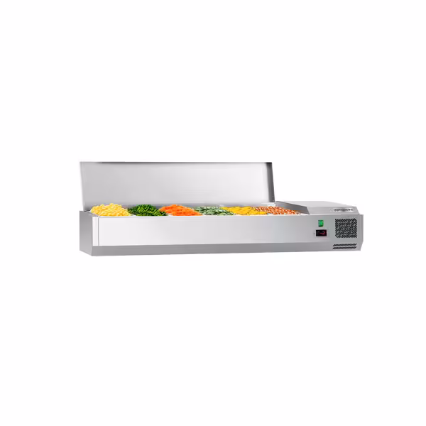 Kühlaufsatzvitrine ECO - 1400x335mm - 6x GN 1/4