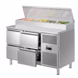 Přípravný chladicí stůl ECO - 1360x700 mm - 4 zásuvky - pro 7× GN 1/3