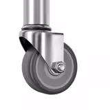 Paslanmaz Çelik Raf PREMIUM - 1000x500mm - 4 Medikal Buzdolabı Rafı (Ayarlanabilir) - 4 Tekerlek