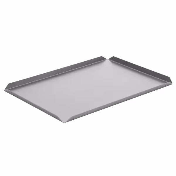 (5 stuks) Presenteerschaal - Aluminium - 400x250x10mm - zilver