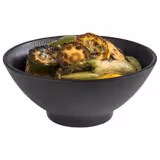 (6 stuks) Kom - NERO - Melamine - 0,9 liter - Ø 190mm - Zwart