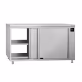 ECO Commercial Heated Worktop cabinet - 1600x700mm - with pass-through & sliding doors - Digital