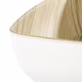 (6 pcs) Coupe - FRIDA - Mélamine - 0,85L - carré - 165x165mm - Profondeur : 55mm - Blanc/Beige