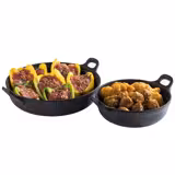 (6 stuks) Kom - PADELLA - Melamine - 1,5 liter - Ø 210mm - Zwart