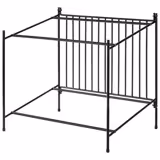 Supporto per buffet - Nero - 490x385mm - Altezza: 480mm - compatibile con GN 1/1 & GN 1/2 - con antiscivolo