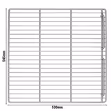 (2 unid) Prateleira GN 2/1 para armário frigorífico/congelador - plastificada - 650x530mm - GN 2/1 - incl. 2 grelhas - compatível com KS600N, KS1200N, TS600N & TS1200N - capacidade de carga: 30kg