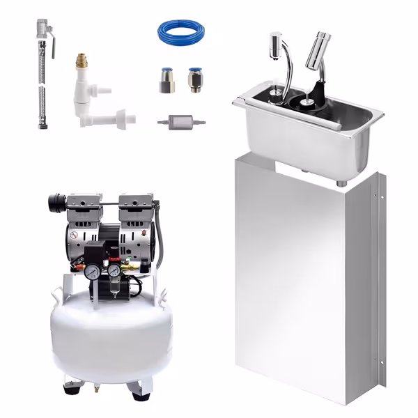 spoeldouche voor ijsscheppen - met geïntegreerde waterstop-automaat - met geïntegreerde terugstroombeveiliging - incl. zeefplaat