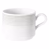 (6 Stück) SELTMANN WEIDEN | Milchkaffeetasse - 250ml - Perlgrau