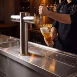 Balcao frigorífico para cerveja Premium PLUS - 1950x700mm - 1 porta e 2 Gavetas