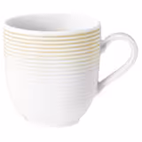 (6 stuks) SELTMANN WEIDEN | Mok met handvat Tulp - 0,28 liter - Zandbeige