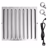 Väggmonterad fläktkåpa - utan motor - 800 mm - djup 700 mm - Labyrintfilter och belysning