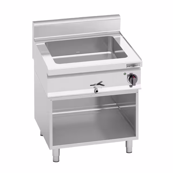 Toplovodna kupka električna - 1,20 kW - GN 1/1 + GN 1/2 - s odvodnim ventilom
