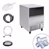 Machine à glaçons avec bac de stockage - Cylindre creux - 59kg/24h