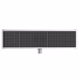 Nerezový podlahový odtok - 1200x300 mm - ploché provedení a boční odtok - Ø 70 mm