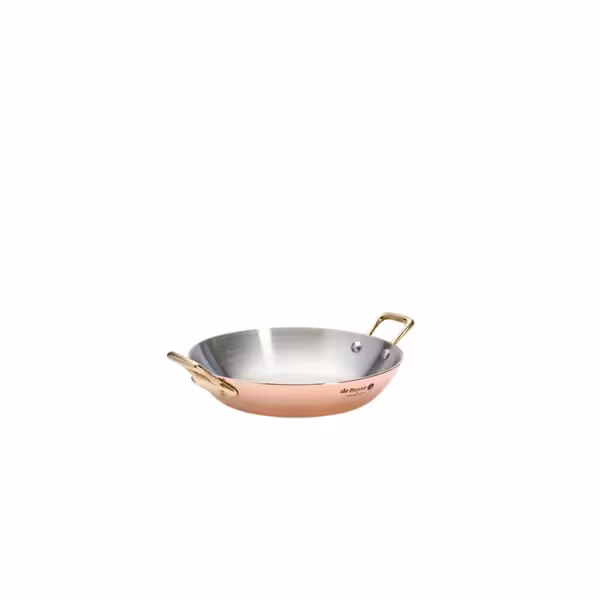 DE BUYER | INOCUIVRE - Serveerpan - Ø 160mm - met messing handgrepen