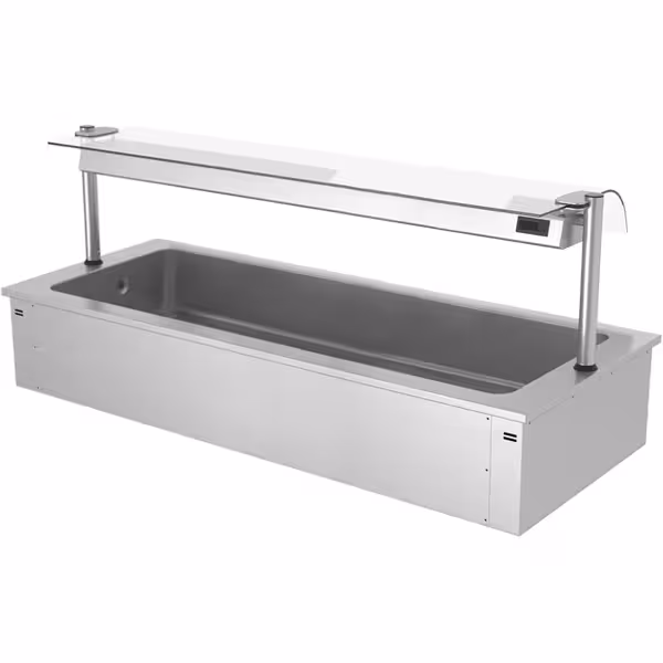 Ankastre Buz Havuzu - 2110mm - 6x GN 1/1 - 250L - Cam Siperlikli