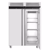 Armadio frigorifero in acciaio inox ECO - GN 2/1 - 960L - +2°C/+8°C - con 2 porte - ventilato; serratura integrata