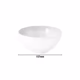 (4 pieces) SELTMANN WEIDEN | Porcelain Round Bowl Ø 155 mm – Pearl Grey - Glossy - Blues