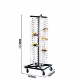 Carrello portapiatti - fino a 100 piatti - Ø 17-32cm