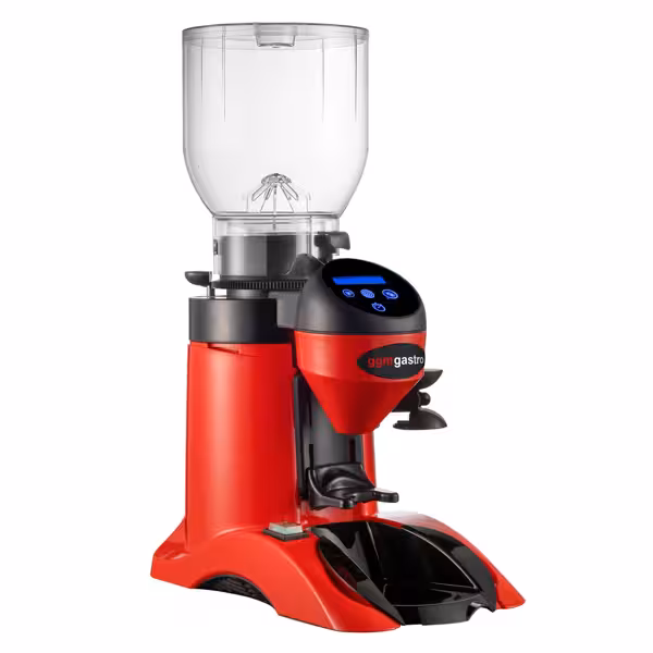 Kaffeemühle - 2kg - 63dB - Mit automatischer Dosierung - Rot