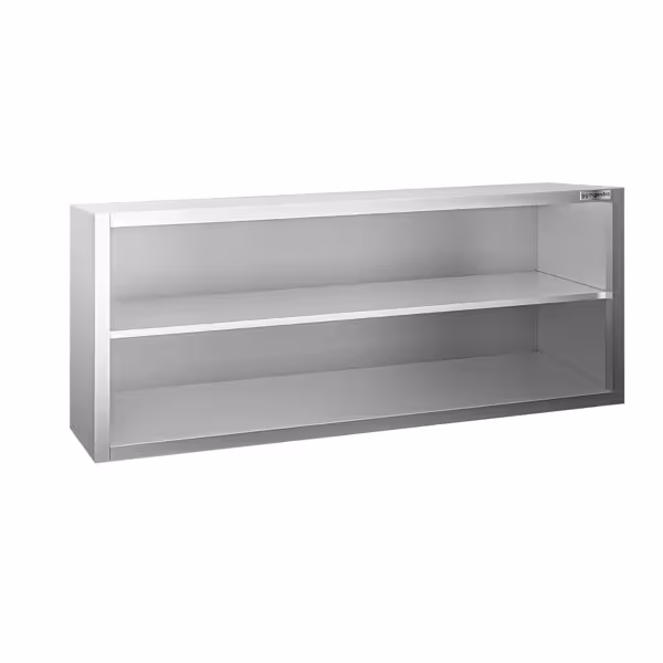 Duvar Dolabı - Paslanmaz Çelik PREMIUM - 1600X400mm - Menteşesiz Kapı - Yükseklik 650mm