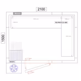 Regalset Aluminium - L-Form - Bautiefe: 360mm - Tragkraft: 600 kg